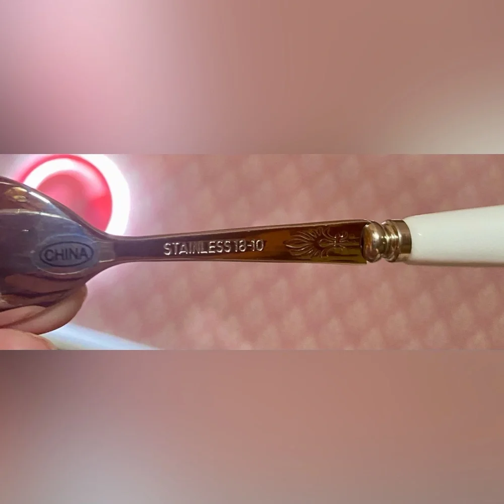 18/10 Stainless Handpainted Small Spoon - NEW